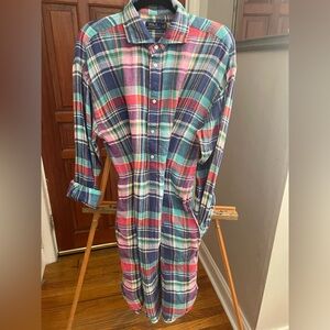 Polo Ralph Lauren Women’s Plaid Tunic Shirt – Size 16